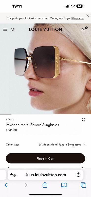 Louis Vuitton Sunglasses ID:20240614-248